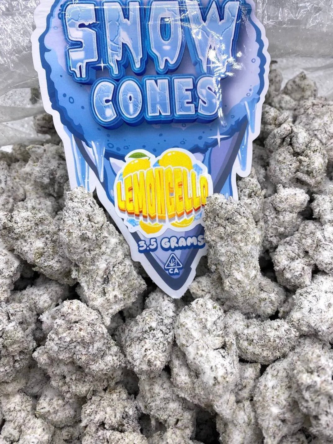Snowcaps Weed Snow Cones Weed Lemencello