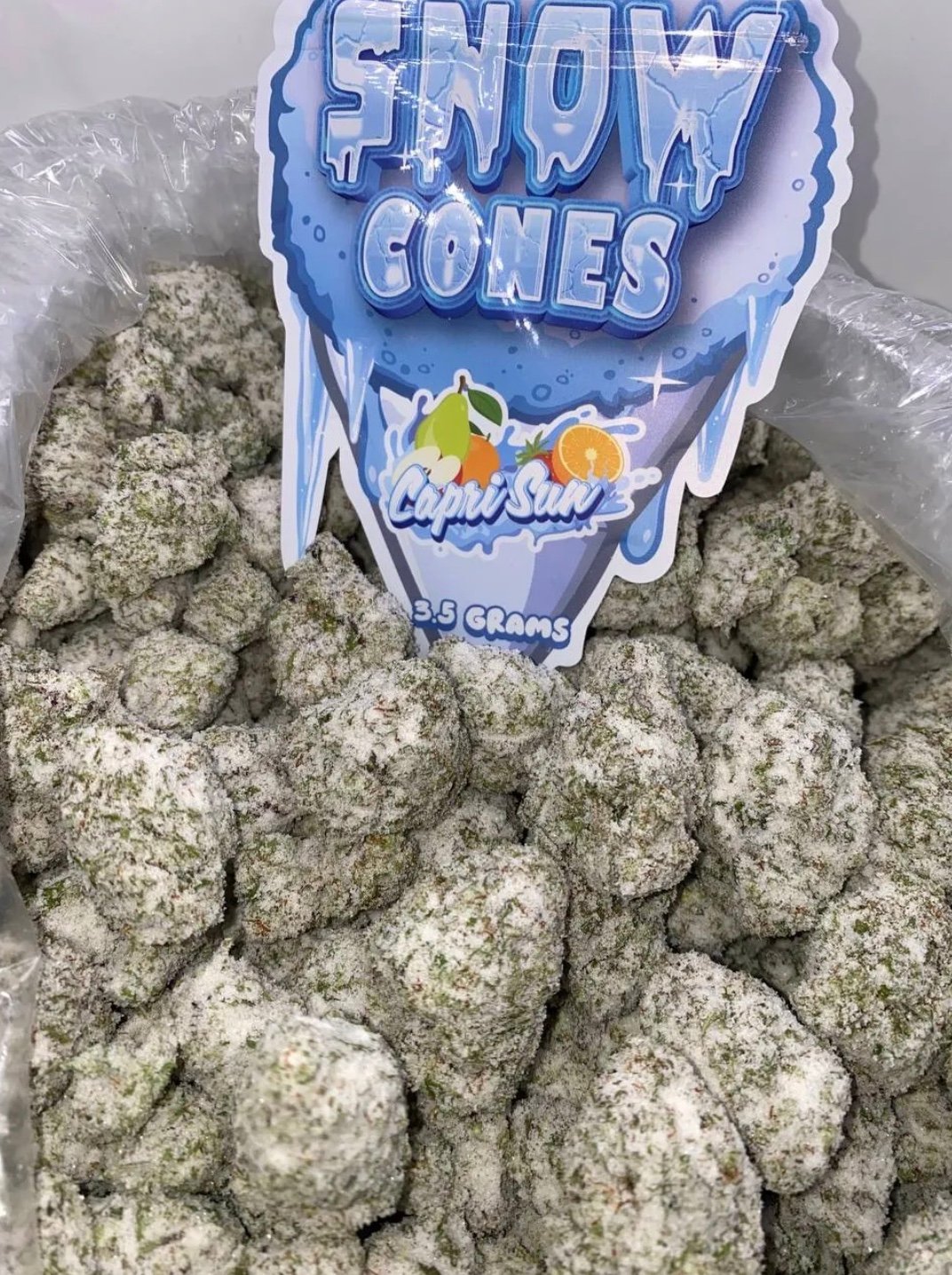 Snowcaps Weed Snow Cones Weed Capri Sun